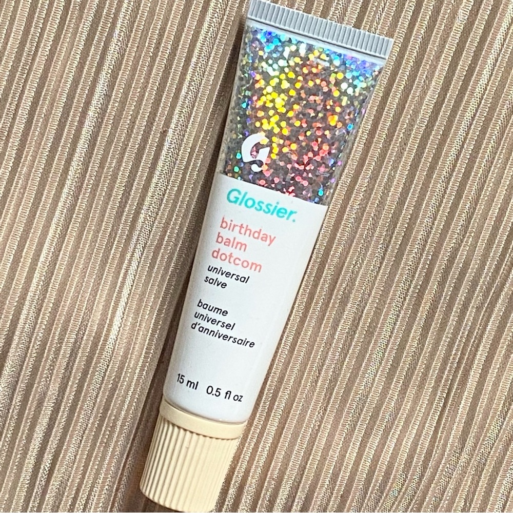 Glossier Balm Dotcom Birthday Cake Hydrating Lip Balm Clear 0.5 fl oz